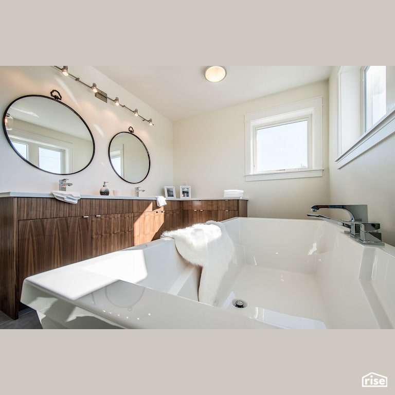 The Tempranillo - Ensuite with Vinyl Window Frame by Bowers Construction