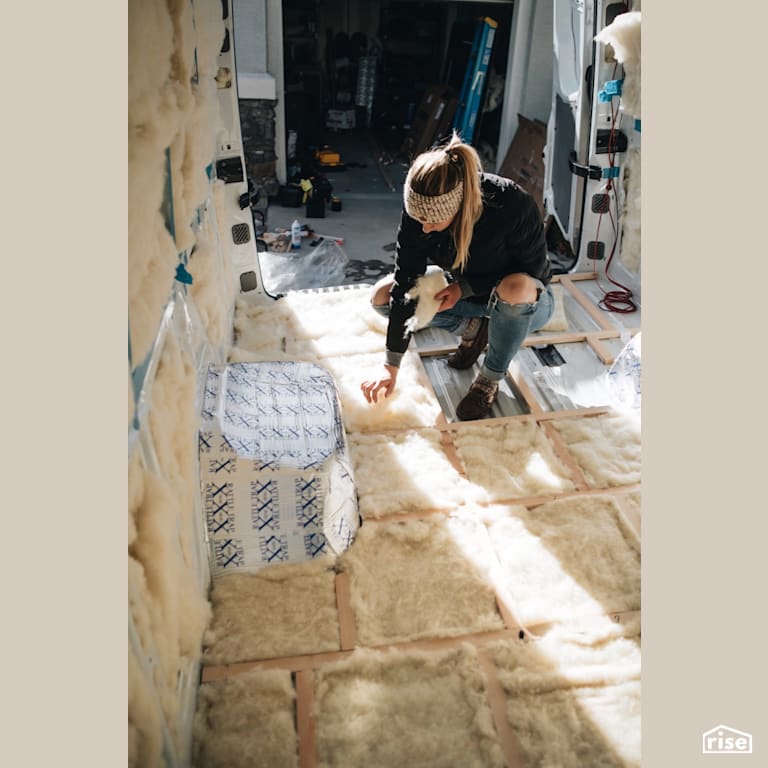 Works great for floor insulation too with Sheep's Wool Batt Insulation by Havelock Wool