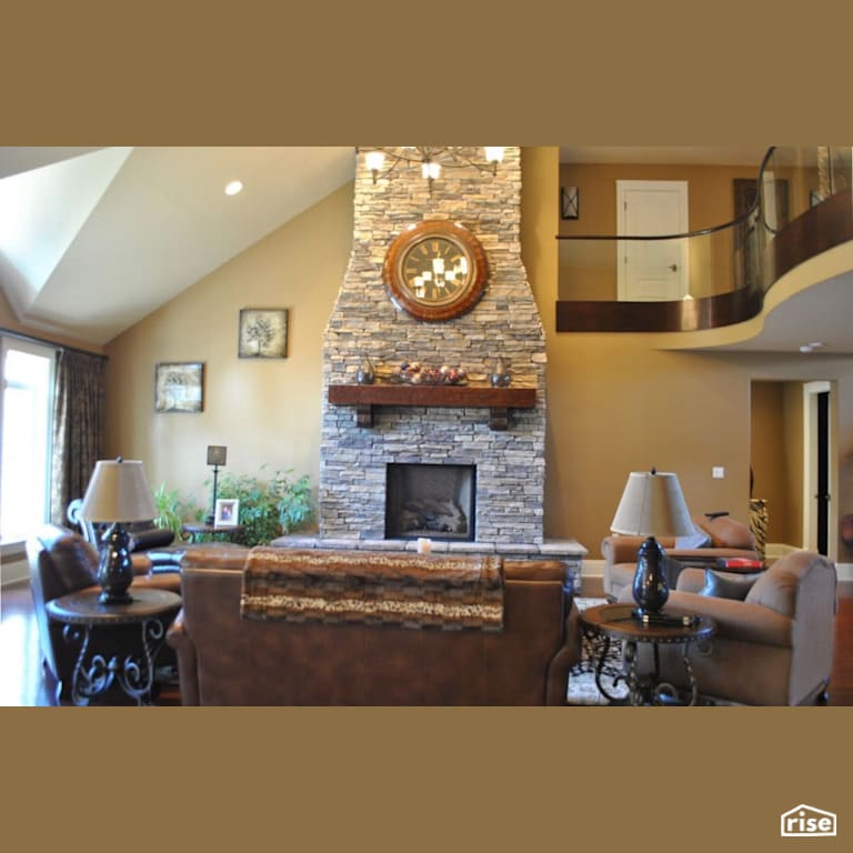 Fall River Fantasy with Gas Fireplace by Amazing Space Interiors