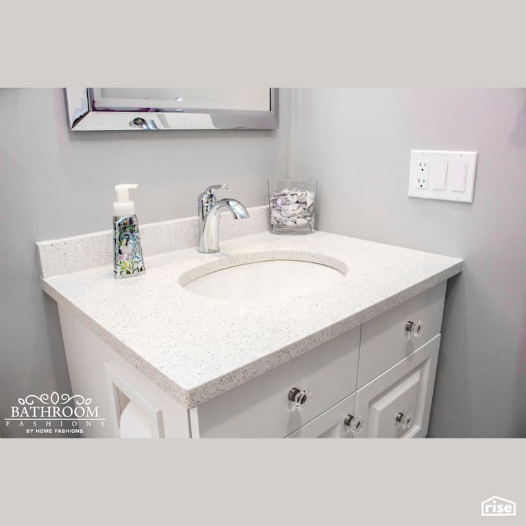 Bathroom Fashions - 2 Bathroom Reno with Low-Flow Bathroom Faucet by Home Fashions