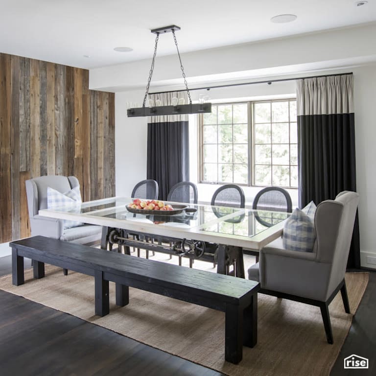 Dining Room with Integrated LED by PlaidFox