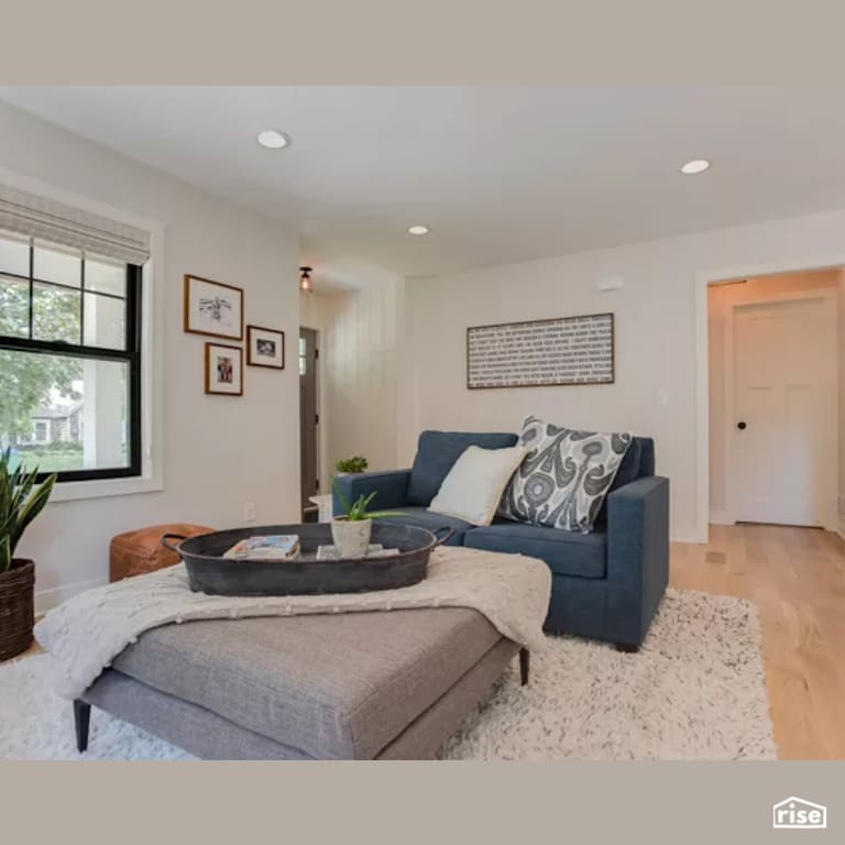 Living Room with Integrated LED by Constructive Builders