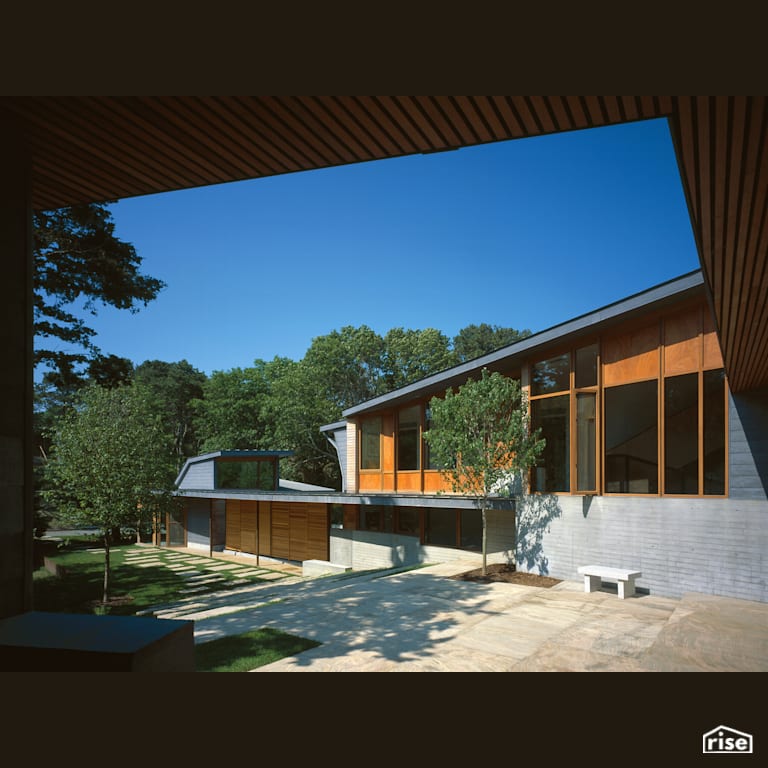 Orleans House - Exterior with FSC Certified Hardwood by Charles Rose Architects