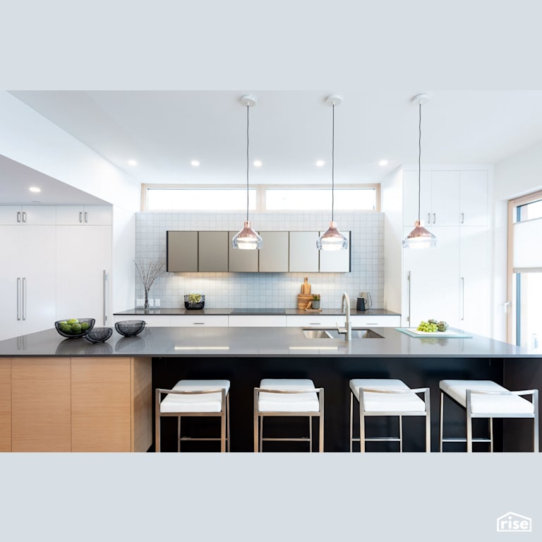 kitchen with LED Lighting by Lanefab Design/Build