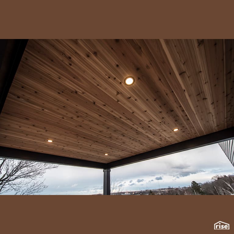 Villa Lina - Deck with Accent Outdoor Lighting by Bowers Construction