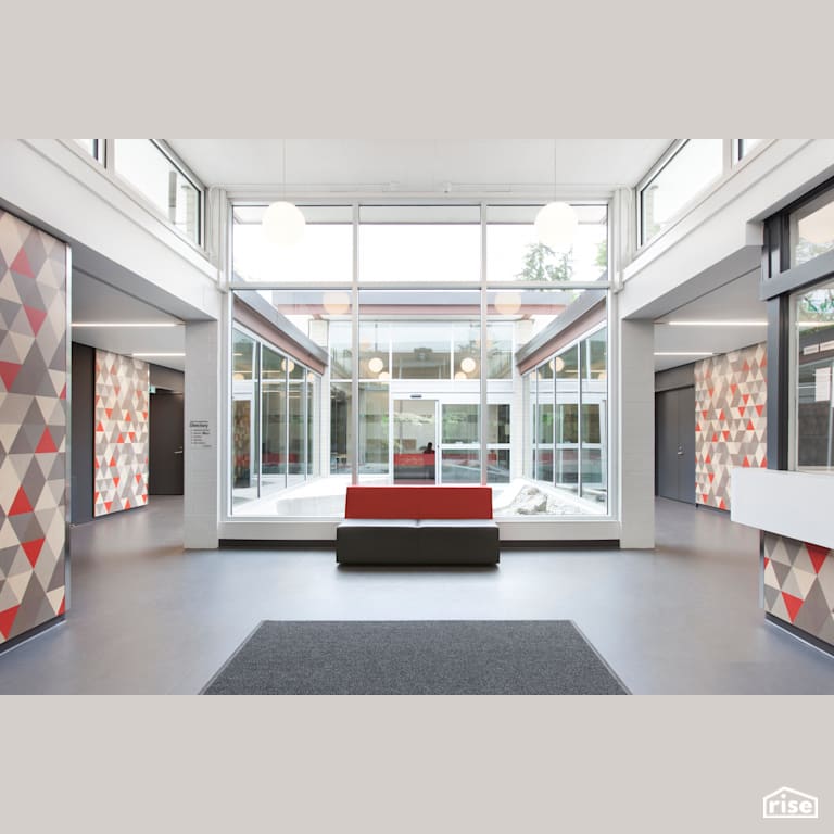 Courtyard with Double Pane Window by MIZA Architects