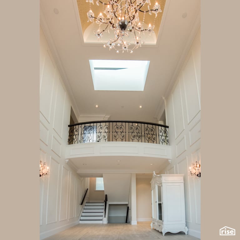 Entryway with Integrated LED by My House Design/Build Team Ltd.