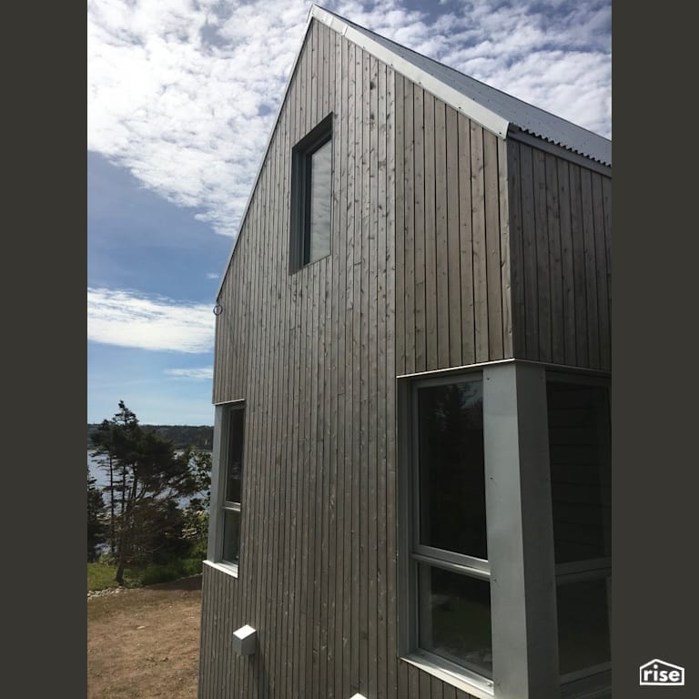 Coastal Home - Exterior with Shiplap Wood Siding by Brad Goodsell Design | Build Inc