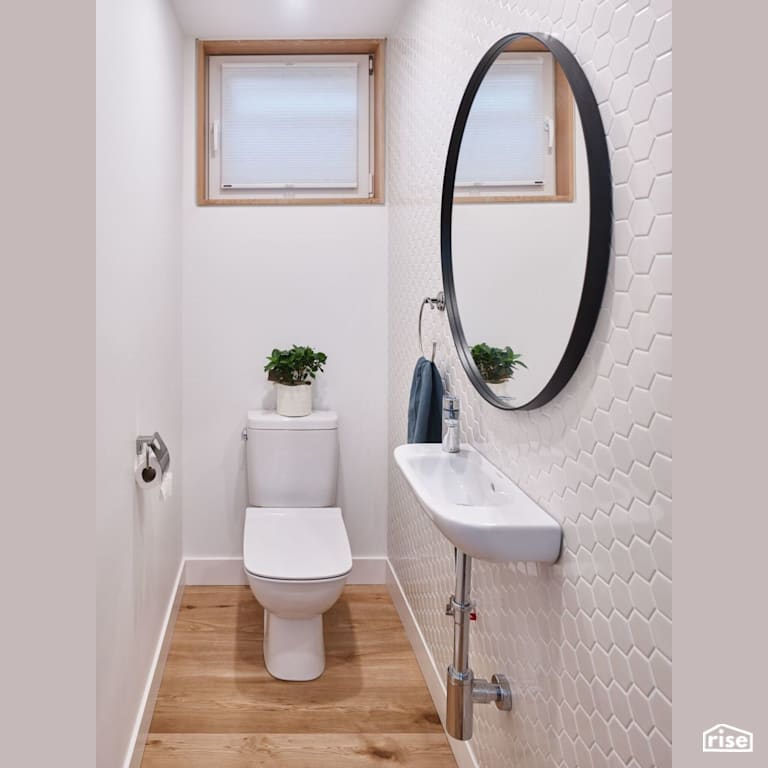 2720 E8th - Bathroom with Low-Flush Toilet by Lanefab Design/Build