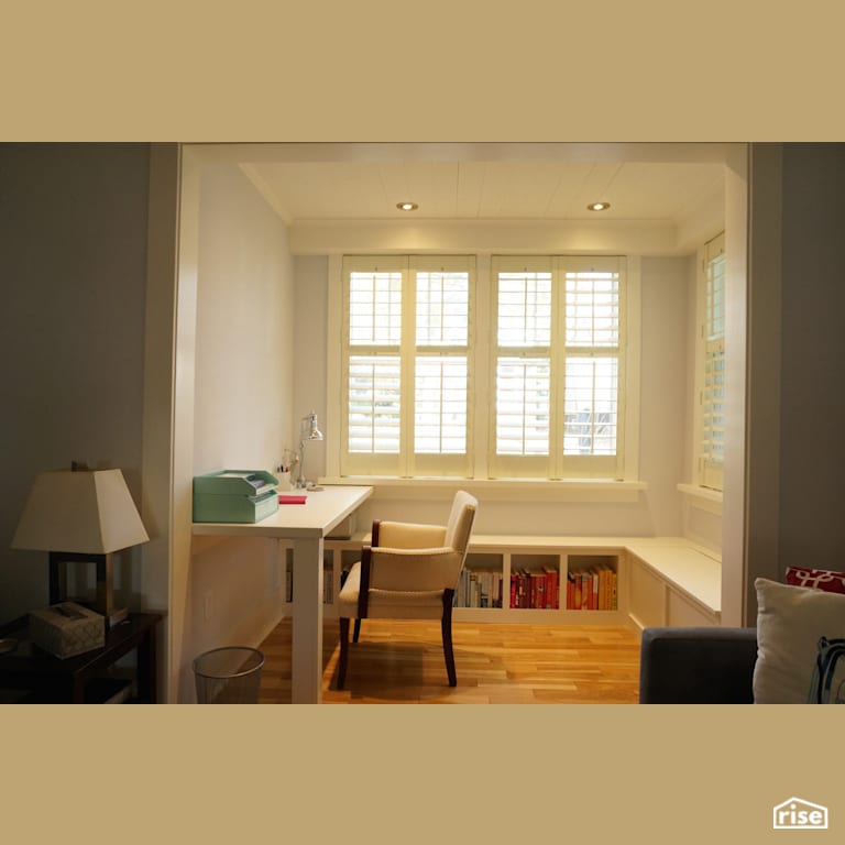 Robbie Street - Home Office with Integrated LED by Brad Goodsell Design | Build Inc