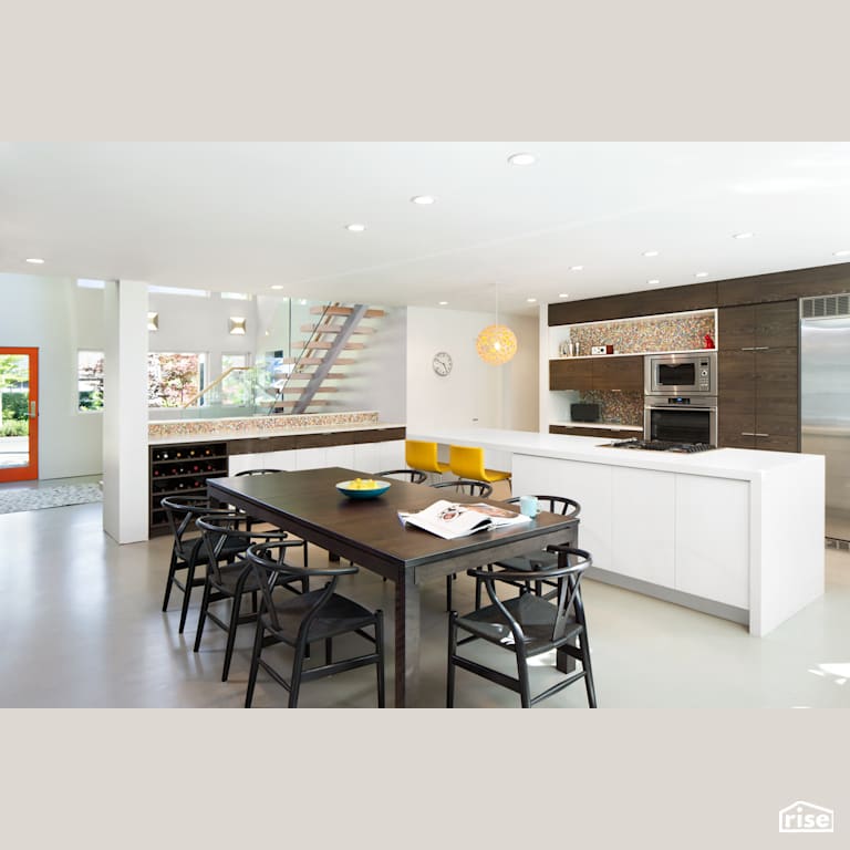 Dining with Wall Oven by Naikoon Contracting