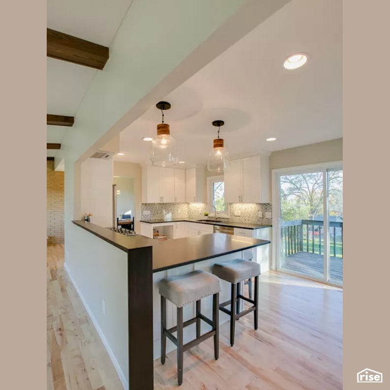 Kitchen with Integrated LED by Constructive Builders