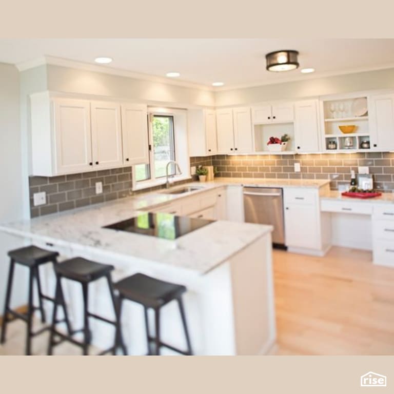 Kitchen with Integrated LED by Constructive Builders