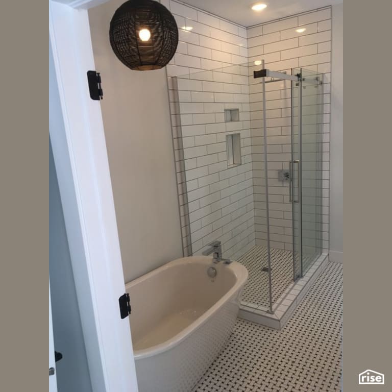 The Lauderdale - Bathroom with Low-Flow Showerhead by Justin Bowers Homes