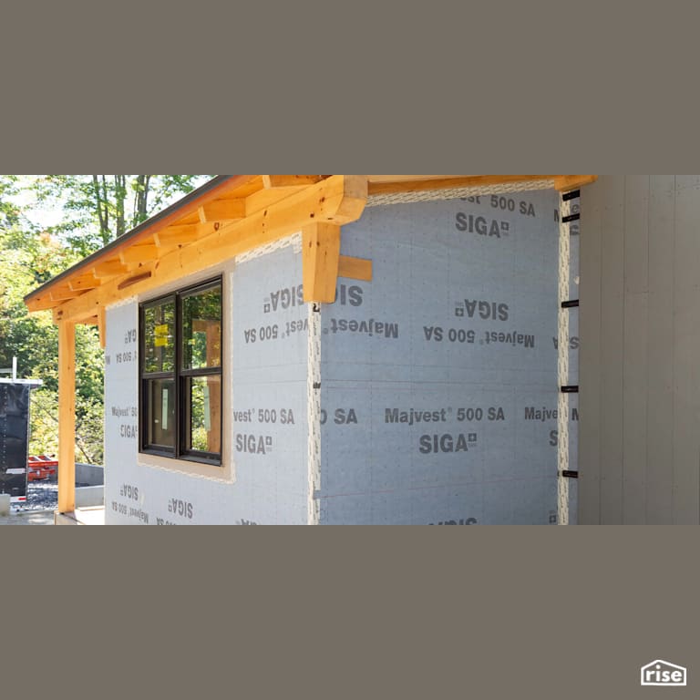 SIGA Majvest 500 SA and Wigluv Tape with Exterior Air Sealing Tape by SIGA North America