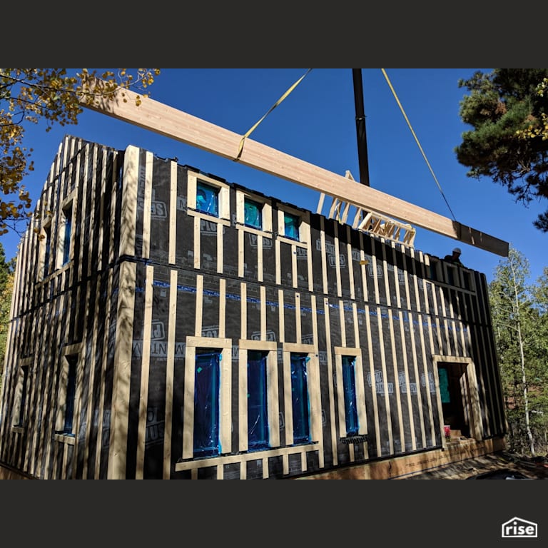 H15 panelized prefab passive house exterior front with Prefabricated Panelized Home by Phoenix Haus LLC