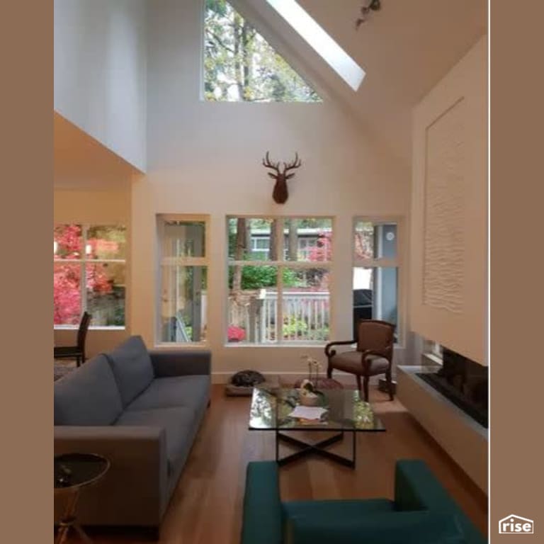 Edgemont - Living Room with Fixed Window by B Collective Homes