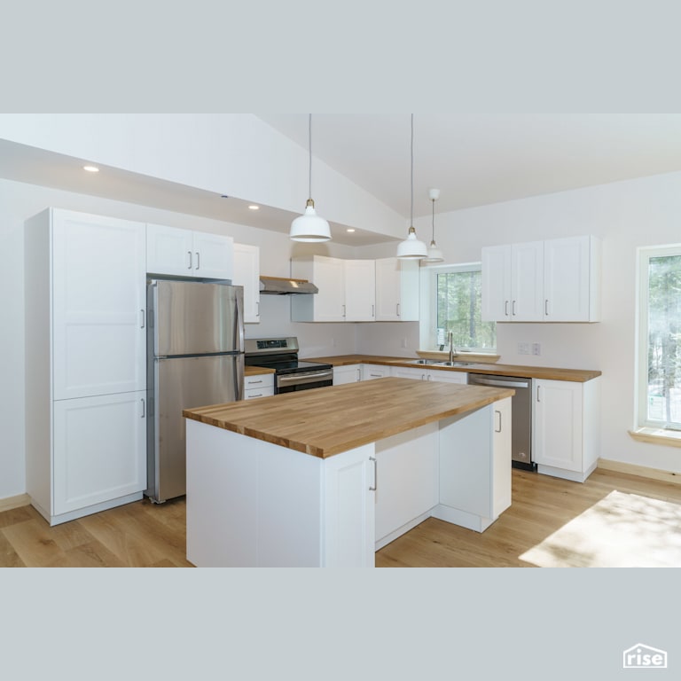 Interior_Unit1 Kitchen with LED Lighting by Tooketree Passive Homes