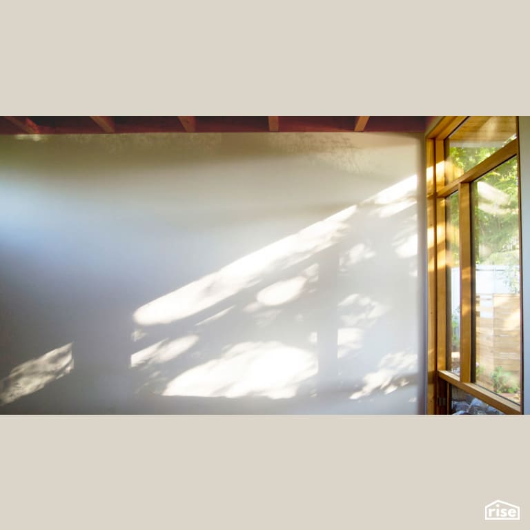 Interior with Wood Window Frame by MIZA Architects