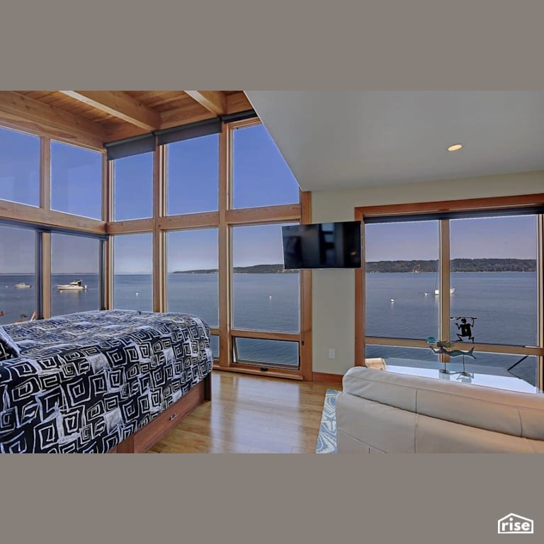 2 story Camano Island Home with Argon Gas Filled Window by FabCab Inc