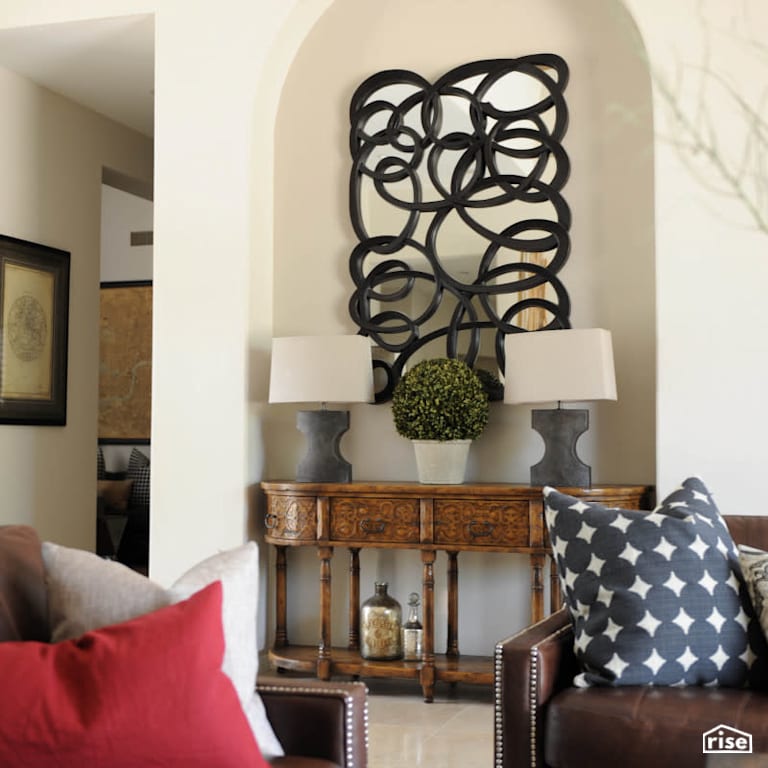 Scottsdale Arizona Retreat - Living Room with Desk Lamp by PlaidFox