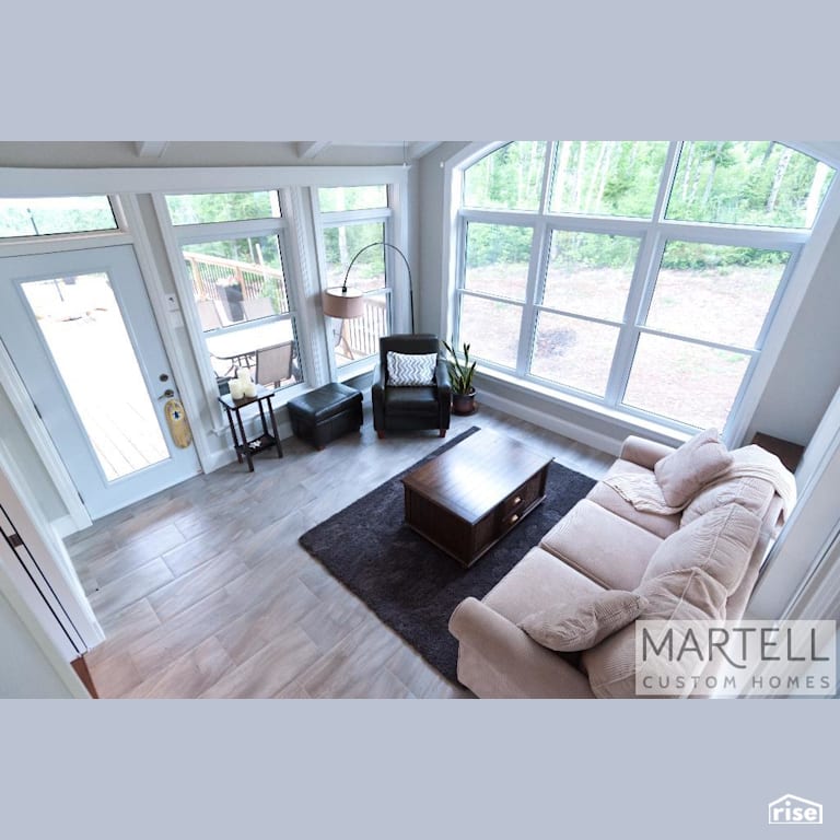 Verona Court - Family Room with Fixed Window by Martell Homes