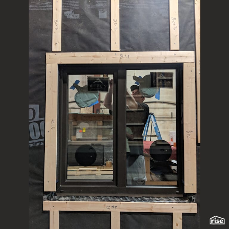 Window Installation with Prefabricated Panelized Home by Phoenix Haus LLC