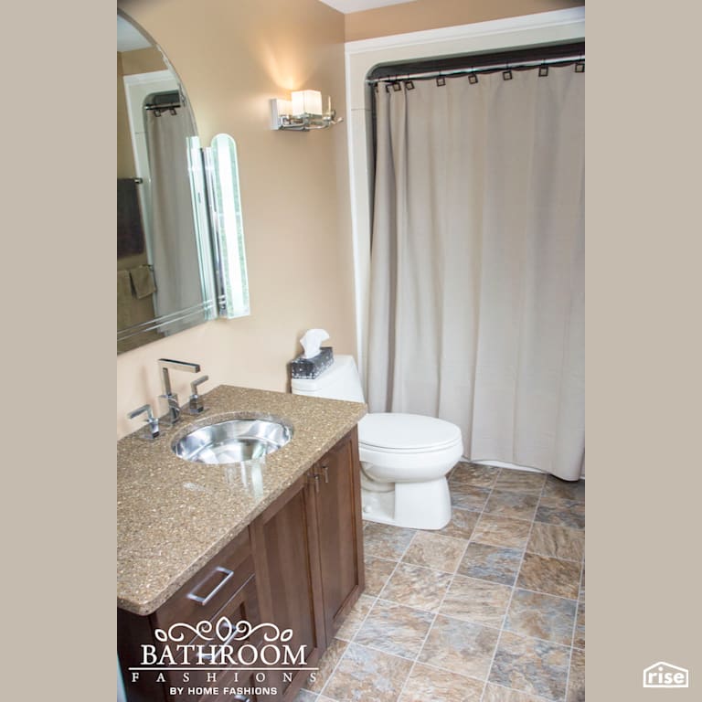 Bathroom Fashions - Hickory Truffle with LED Lighting by Home Fashions