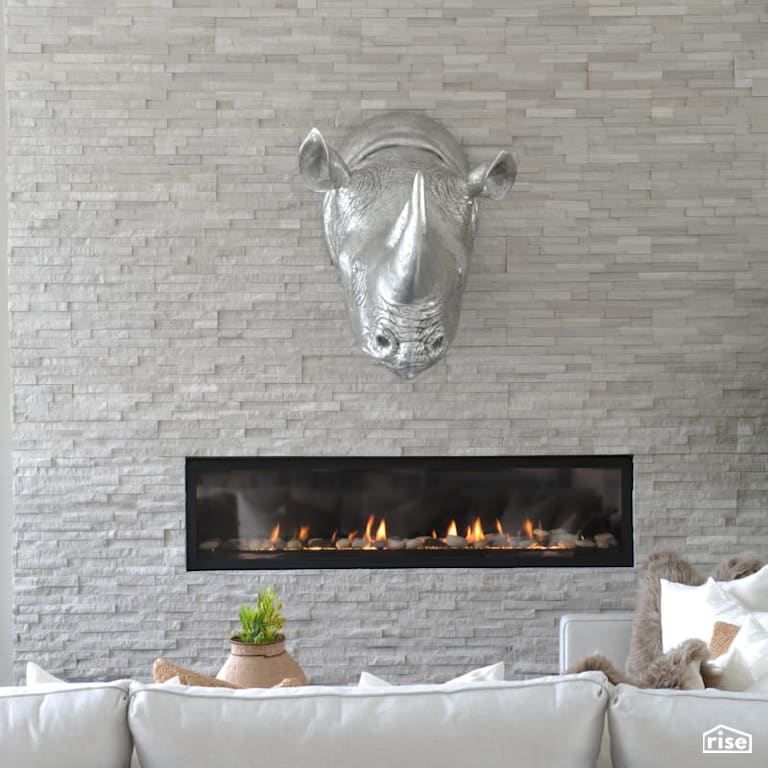 Luxton Square - Living Room with Gas Fireplace by PlaidFox