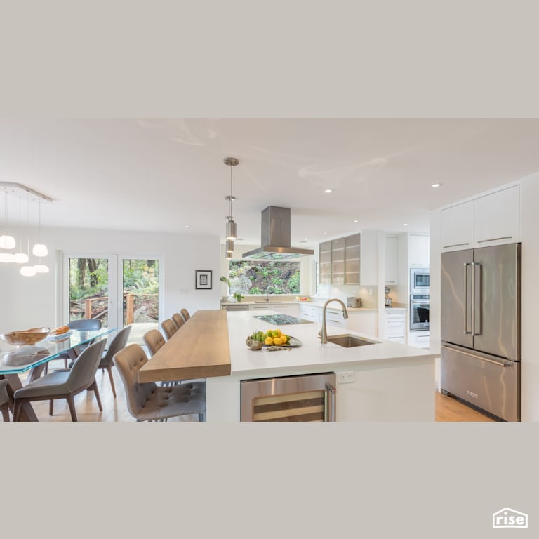 Marine Drive Kitchen Island Bar with Integrated LED by Synthesis Design