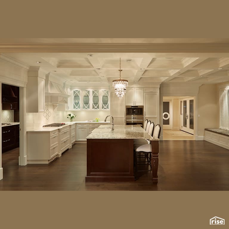 Kitchen with Integrated LED by My House Design/Build Team Ltd.