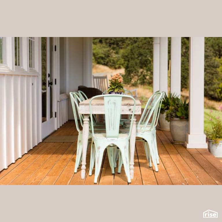 Deck with Cedar Decking by Winsome Construction