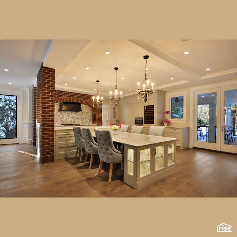 Kitchen with Integrated LED by My House Design/Build Team Ltd.