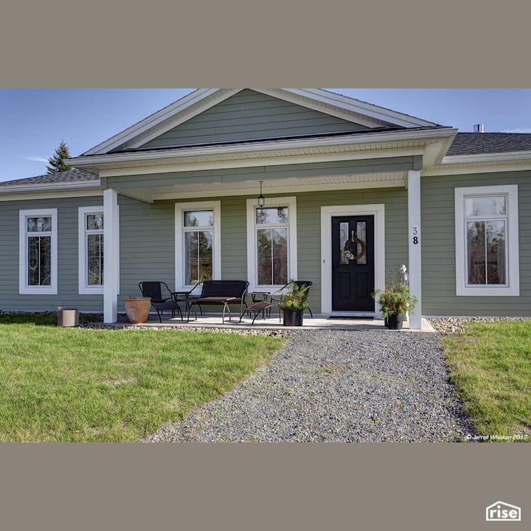 Murrays Pasture Exterior with Accent Outdoor Lighting by Passive Design Solutions