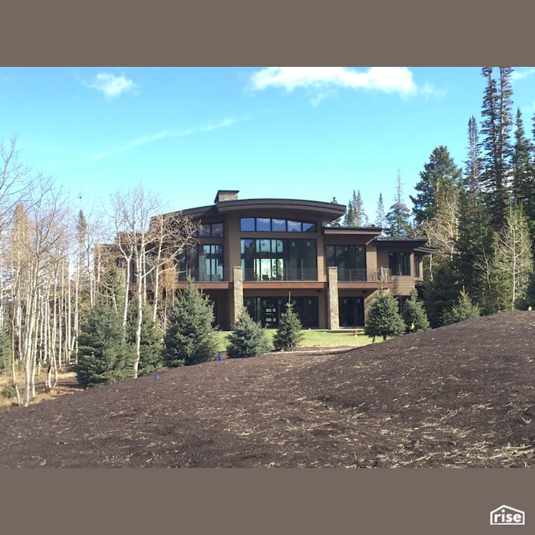 Exterior backyard view with Fixed Window by Alpen High Performance Products