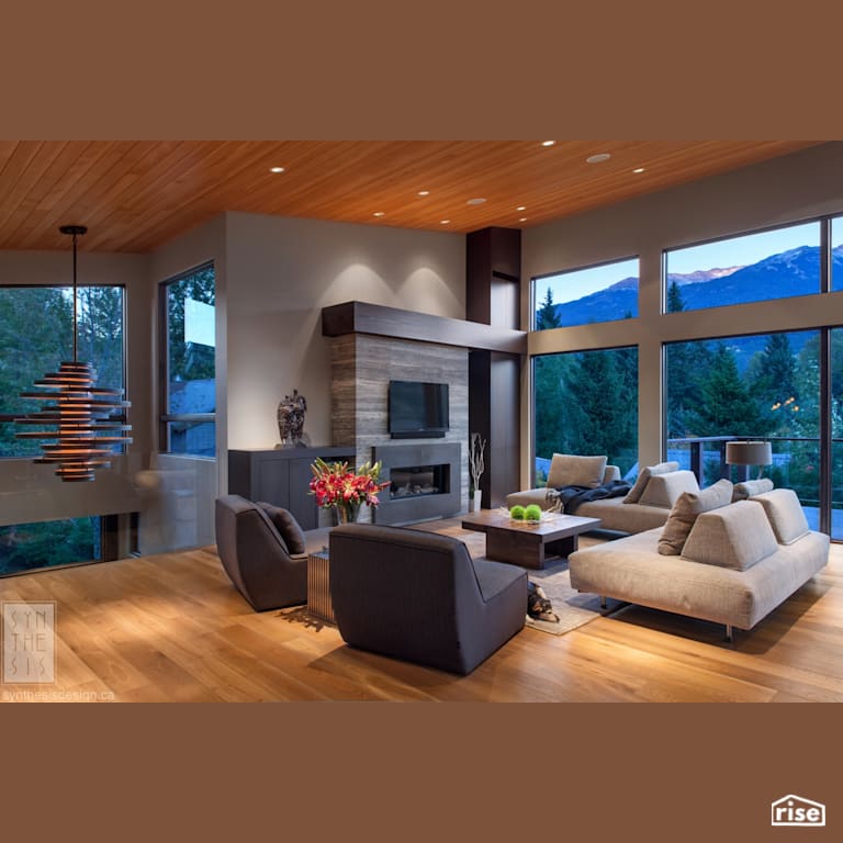Nancy Greene Living with a View with Engineered Hardwood by Synthesis Design
