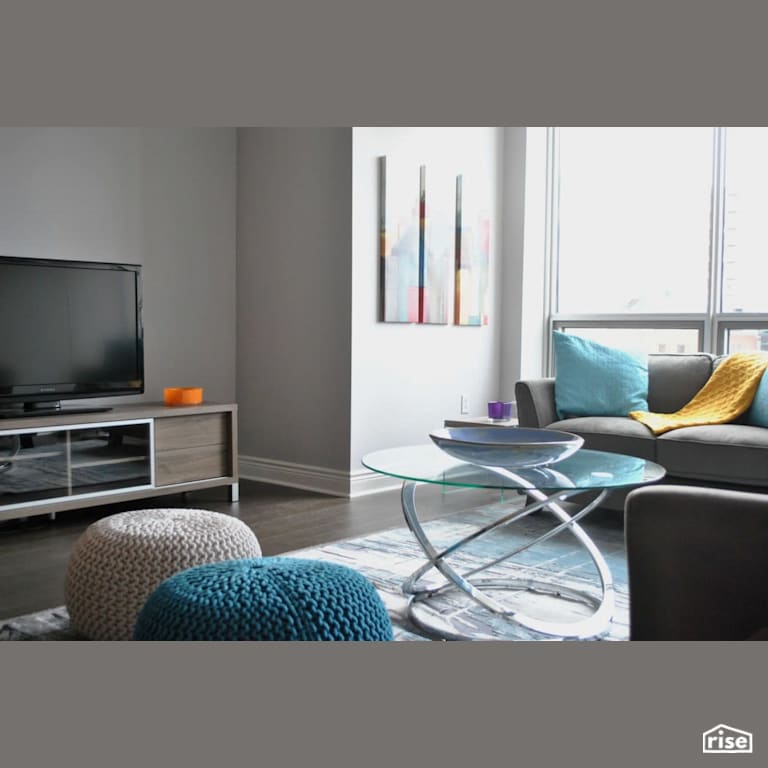Dreamy Downtown Condo with Laminate Flooring by Amazing Space Interiors