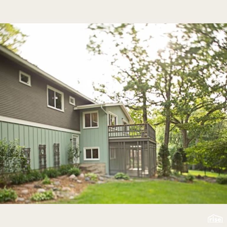 Rear Exterior with Aluminum Siding by Constructive Builders