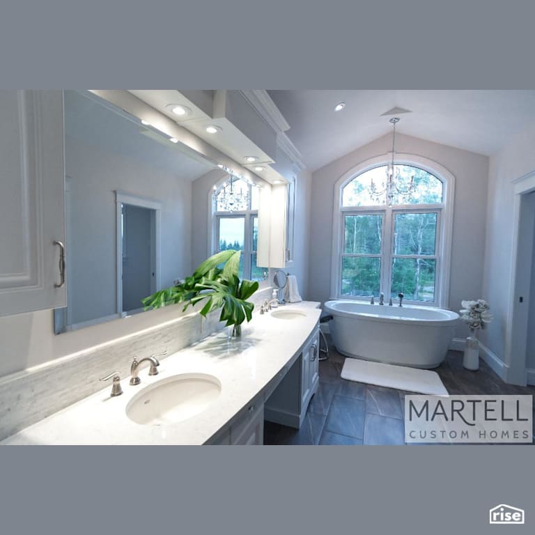 Verona Court - Bathroom with Low-Flow Bathroom Faucet by Martell Homes