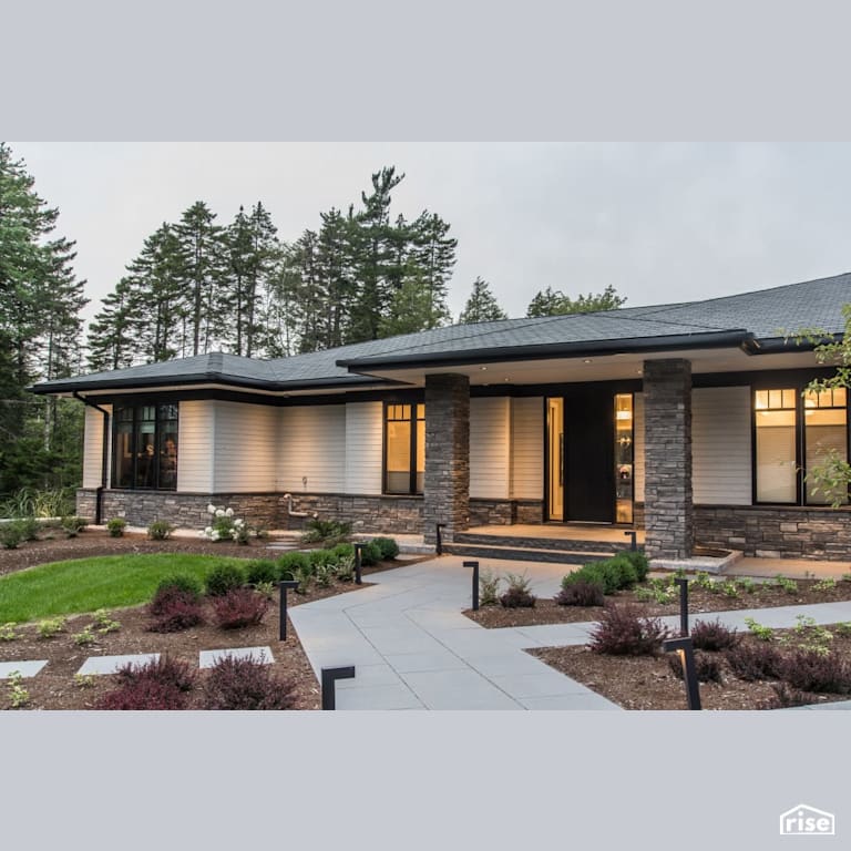 Heddas Way - Home Exterior with Solid Wood Door by Homes by Highgate