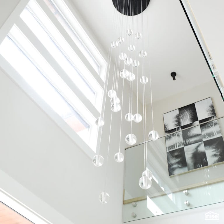 Luxton Square - Staircase  with Ceiling Light by PlaidFox