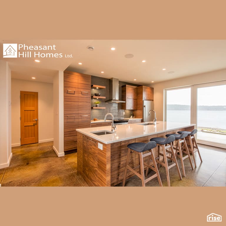 Beachfront Living - Kitchen with Integrated LED by Pheasant Hill Homes Ltd.