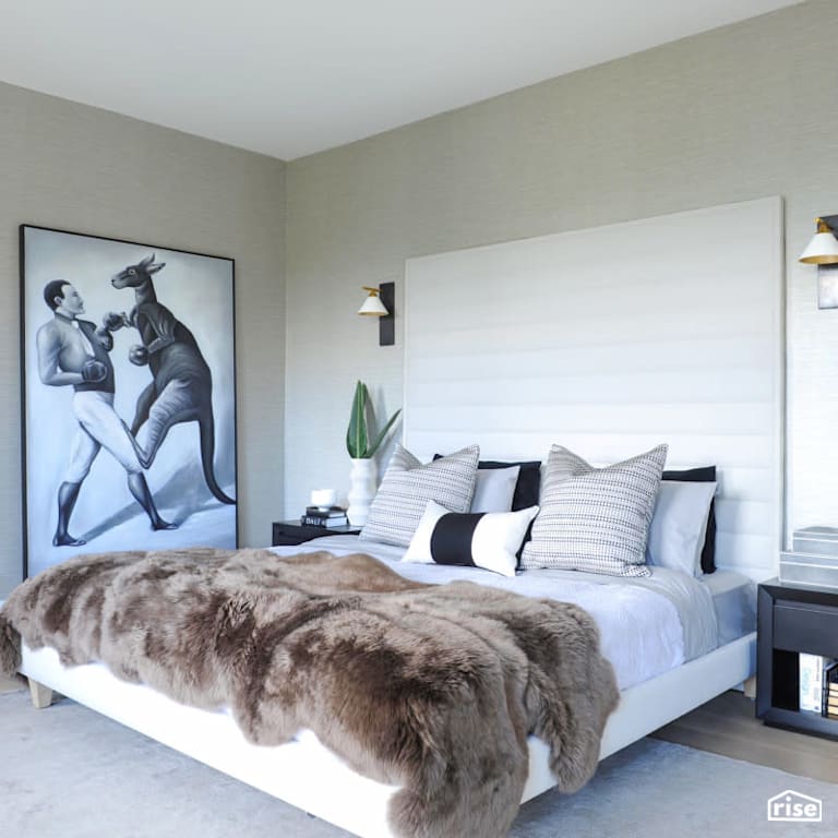 Luxton Square - Bedroom with Air Purifying Plant by PlaidFox