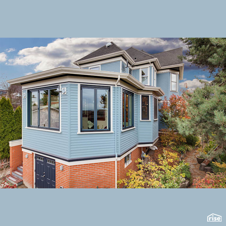 Exterior three season porch with Wall Mounted Outdoor Lighting by Gant Nychay Architecture PLLC