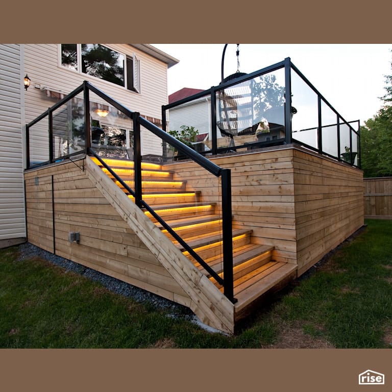 Stairs with Cedar Decking by RSI Projects