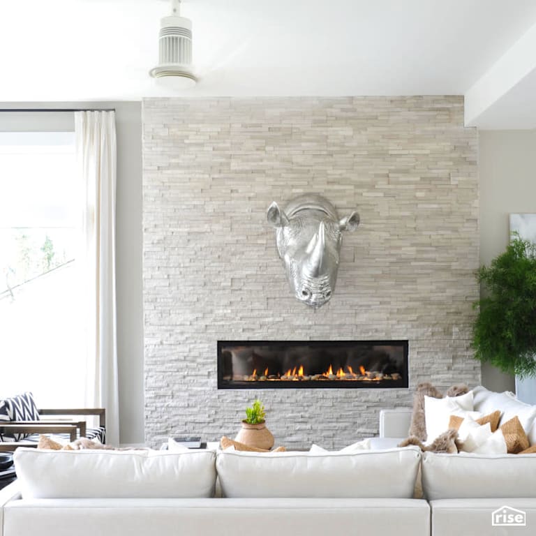 Luxton Square - Living Room with Air Purifying Plant by PlaidFox