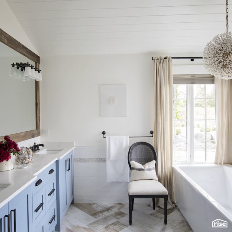 Bathroom with Low-Flow Bathroom Faucet by PlaidFox