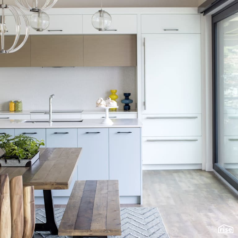 Kitchen with Salvaged Wood Furniture by PlaidFox