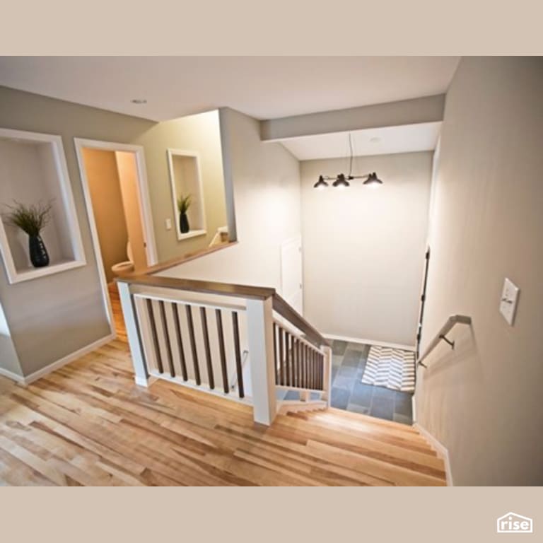 Staircase with Integrated LED by Constructive Builders