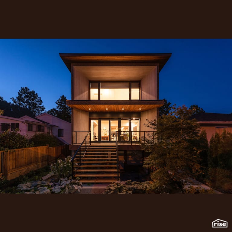 South deck with Triple Pane Window by Lanefab Design/Build